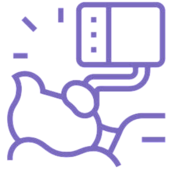 Icon of a person with cpap machine