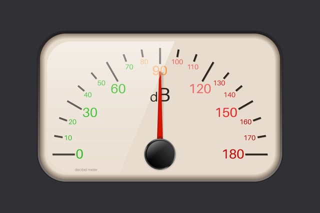 decibels required to causes hearing loss